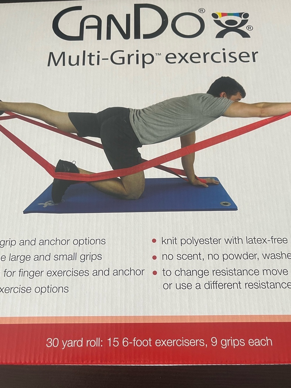 Red Multi-Grip Exerciser - Resistance Exercise Band